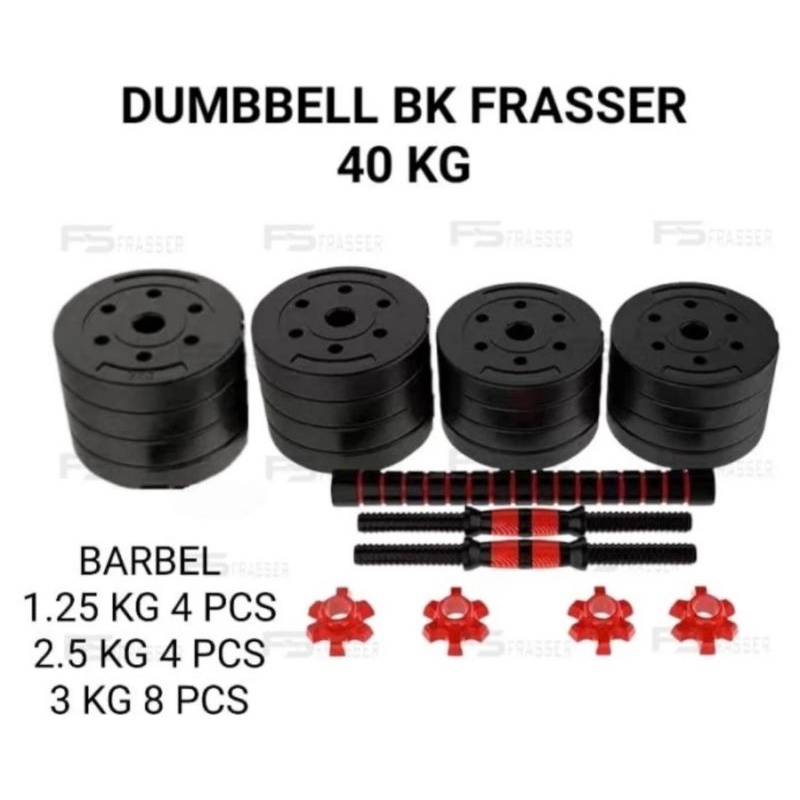 Dumble multifungsi-dumble set 40kg-dumble terlaris-dumble set import