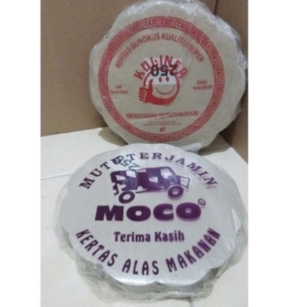 Kertas Nasi Alas Bulat Bunga Isi 250Lembar