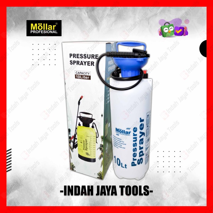 Alat Mollar Pressure Sprayer 10 Liter Alat Semprot Hama Gendong Desinfektan