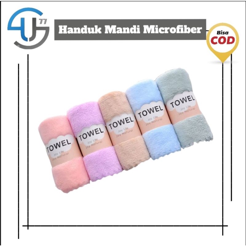 US252 Handuk Mandi Microfiber Bulu Premium 35x75cm Handuk Muka By Toko Haji Usman