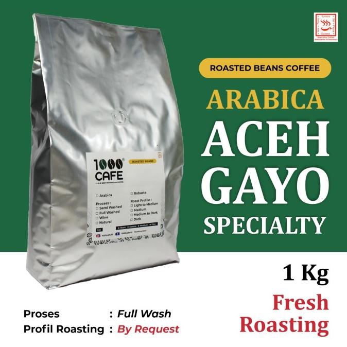 

Biji Kopi Arabica Gayo Specialty Full Wash 1Kg