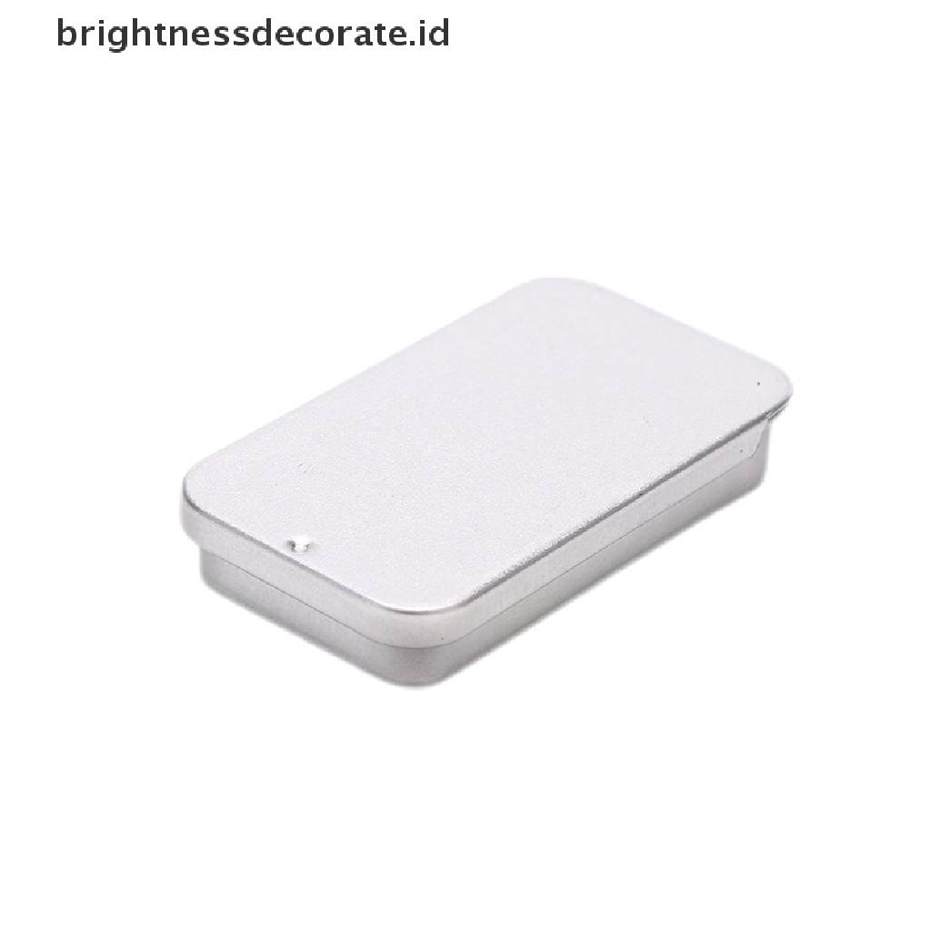 [Birth] 3pcs Kotak Besi Slide Cover Kotak Penyimpanan Perhiasan Pill Cases Tin Box Container [ID]