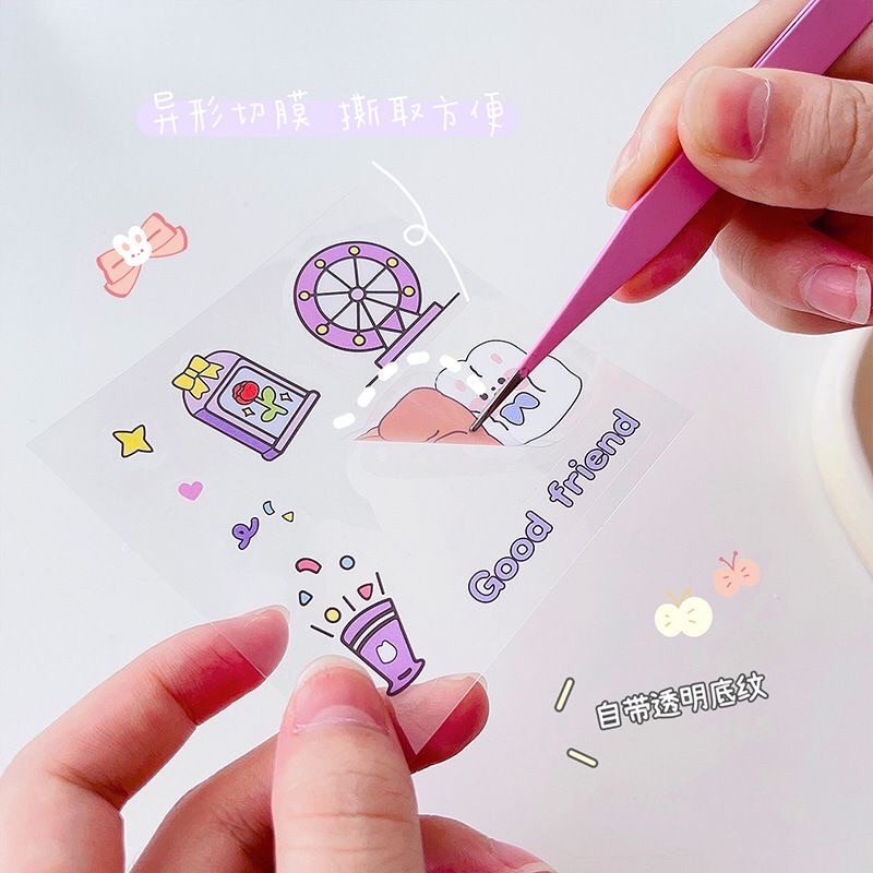 20 LEMBAR CUTE DECO STICKER CARTOON FANCY KAWAII KOREAN JAPANESE STYLE DIY SCRAPBOOK JURNAL DIARY STIKER LUCU AESTHETIC LOVELY PINK GIRLS KARAKTER KARTUN ANAK PEREMPUAN BOTOL AIR MINUM VIRAL LAPTOP PHONE CASE HP UNIK BERUANG HEWAN BUNNY ANIMALS PATTERN