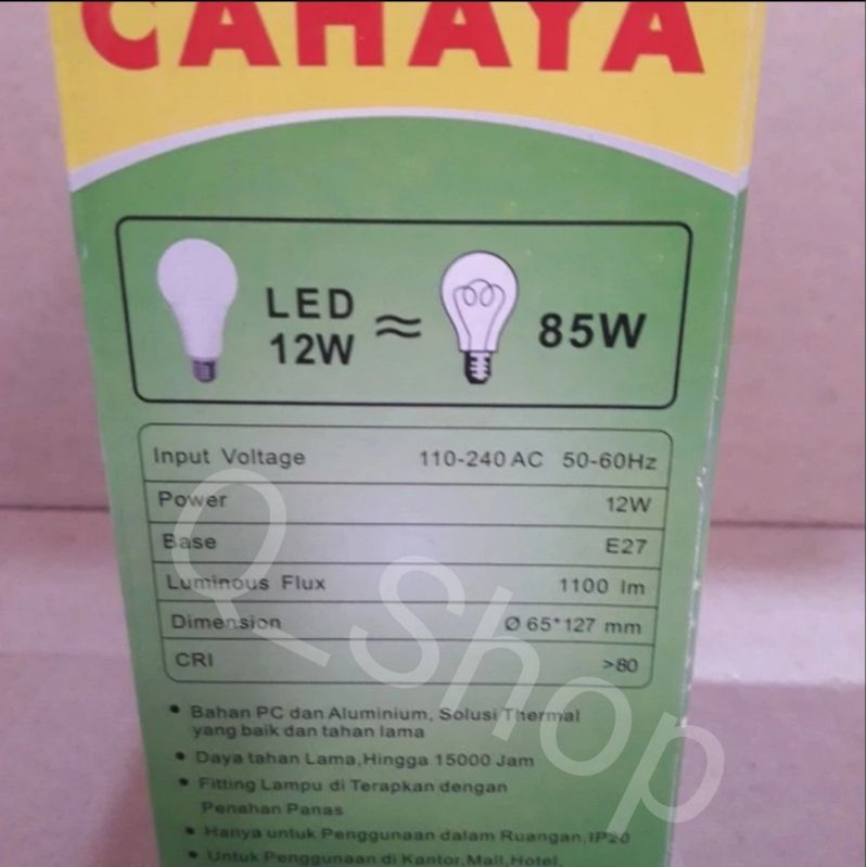 Lampu LED CAHAYA 12  Watt