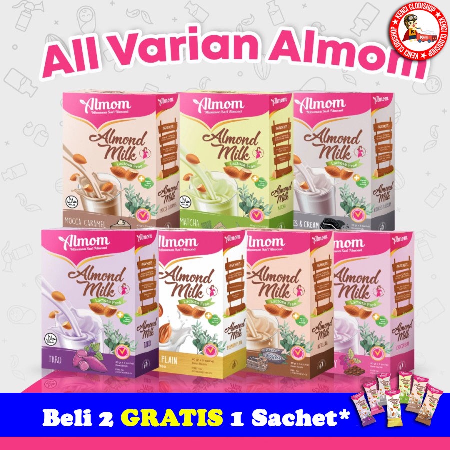 Almom Almond Milk Pelancar ASI Booster Susu Almon