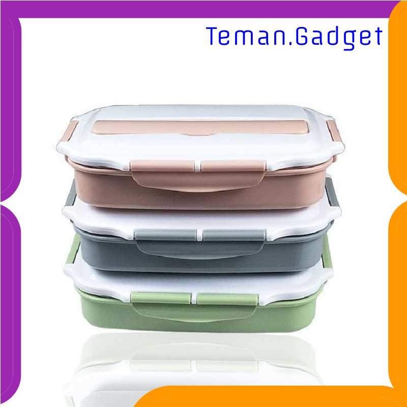 TG - DPR UPORS Kotak Makan Lunch Box 4 Grid 1000ml with Spoon&amp;Chopstick - LB0919