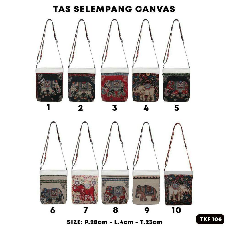 Tas slempang kecil/tas thailand