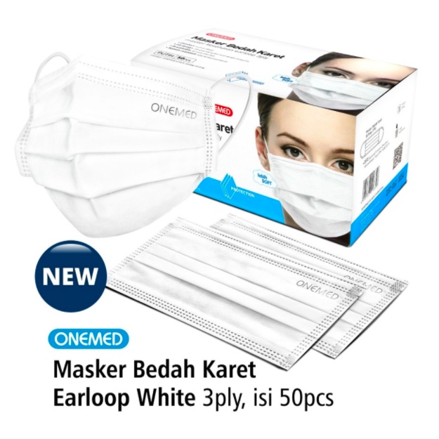 Masker Medis Onemed Earloop Masker Bedah Onemed Medis 3ply