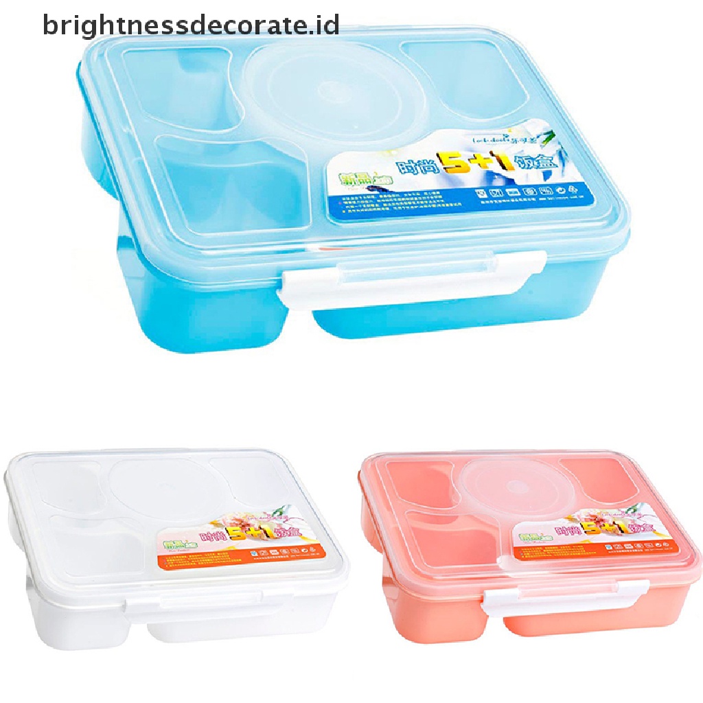 [Birth] New Kotak Makan Bento Microwave+Sendok Peralatan Piknik Food Container Storage Box [ID]