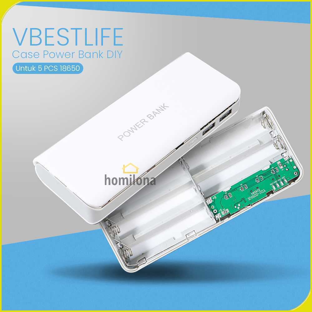 VBESTLIFE Case Power Bank DIY untuk 5 PCS 18650 - YDJ-009HX