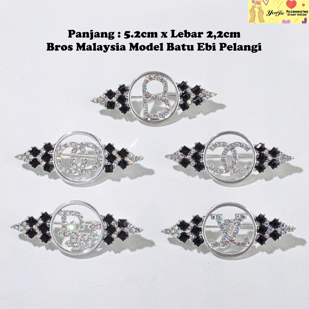 Bros Malaysia / Hijab / Jilbab / Pashimna / Krudung / Model Batu Ebi Pelangi