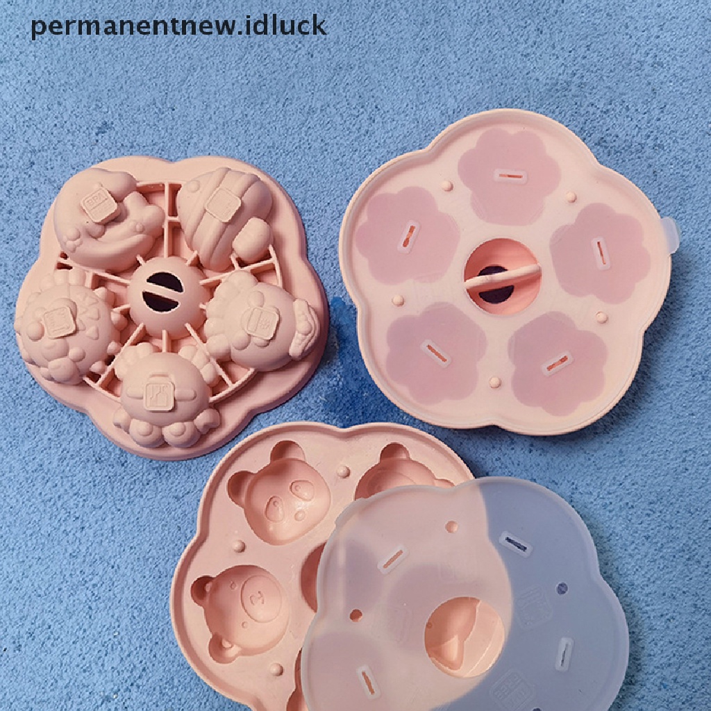 [luckypermanentnew] Cetakan Silikon Cetakan Kue Kering Kukus Cetakan Kartun Coklat Dekorasi Cetakan [ID]