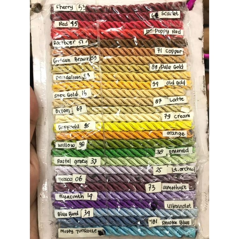 1 YARD(90CM) - 5MM TALI KUR/ TALI TAMPAR/ TALI SOUVENIR / TALI KUR WARNA
