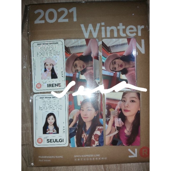(READY) Unsealed Album Winter SMCU EXPRESS 2021 RED VELVET VER Photocard PC Passcard IRENE & SEULGI