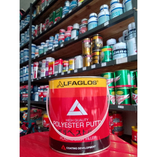 Dempul Kayu, Besi, Plastik/ Alfagloss Galon + hardener