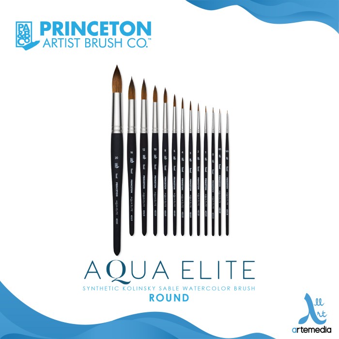 

Kulu Kuas Lukis Princeton Aqua Elite 4850R Round Synthetic Brush Sh