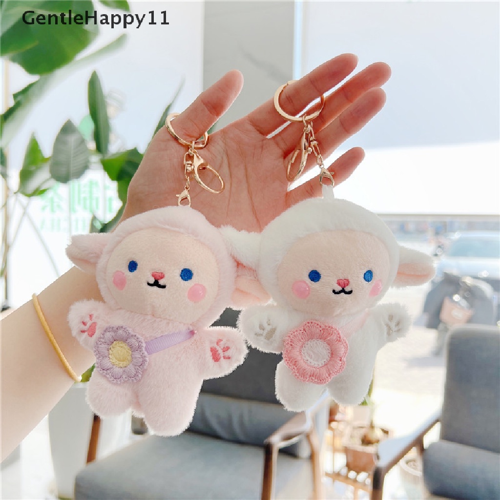 Gentlehappy Lucu Mewah Hewan Domba Gantungan Kunci Mobil Gantungan Liontin Tas Sekolah Mewah Pendant id