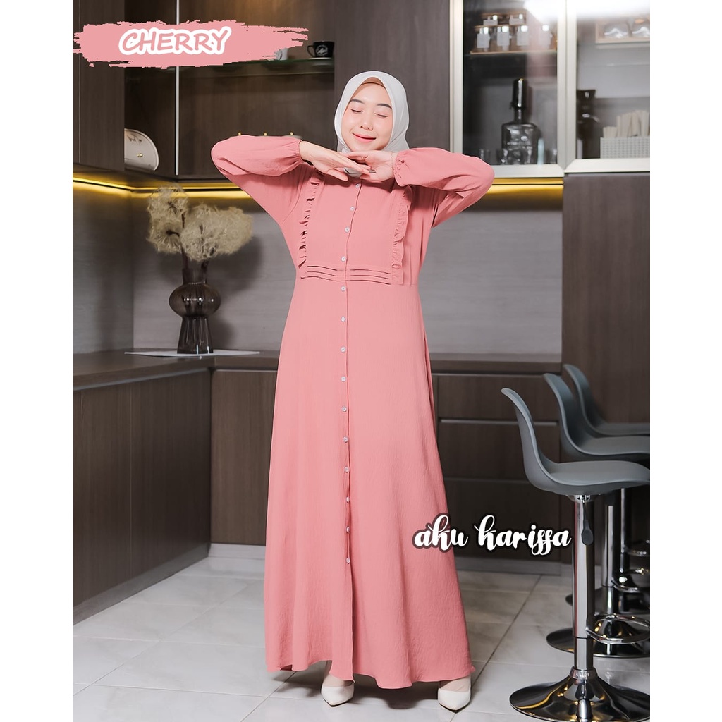 GAMIS SALWA MELIFA  LIANI AKU KARISSA DRESS MODEL TERBARU CRINGKLE PREMIUM OOTD FASHION WANITA KEKINIAN UPDATE STYLE