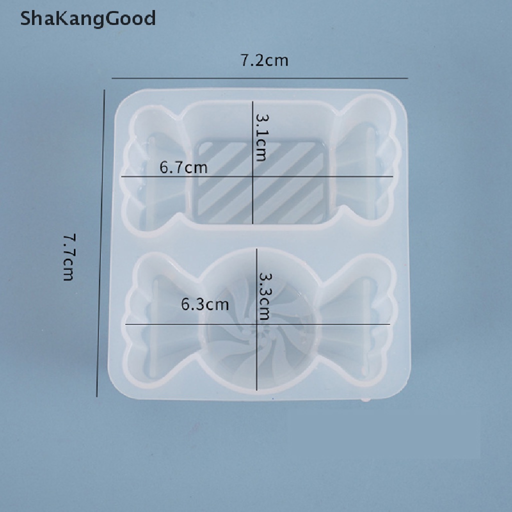 Cetakan Resin Silikon Bentuk Permen Gula Selip Cetakan Resin UV Cetakan Perhiasan Kerajinan Tangan SKK