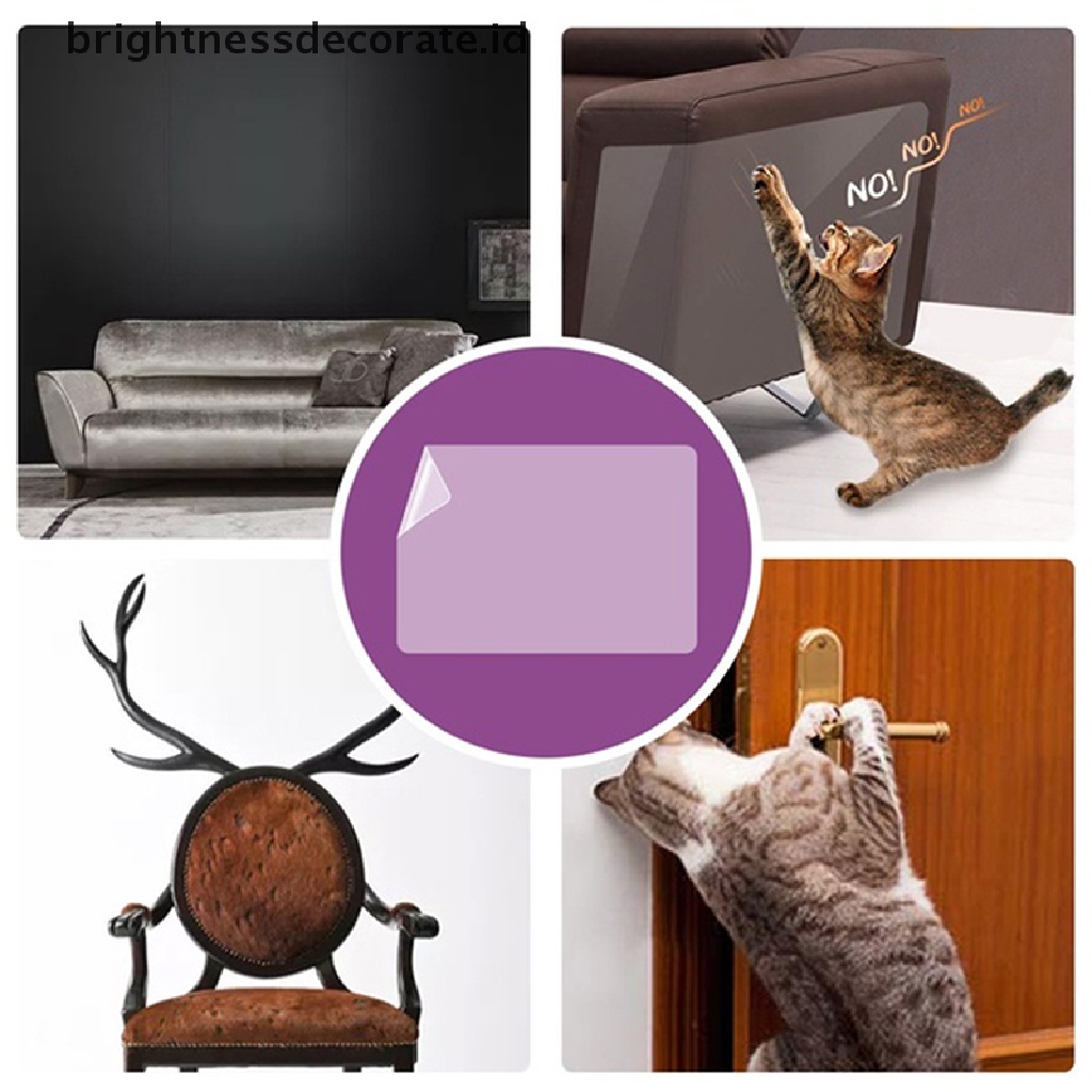 [Birth] 2pc Couch Cat Scratch Guards Mat Protector Sofa Untuk Kucing Scratcher Paw Pads [ID]