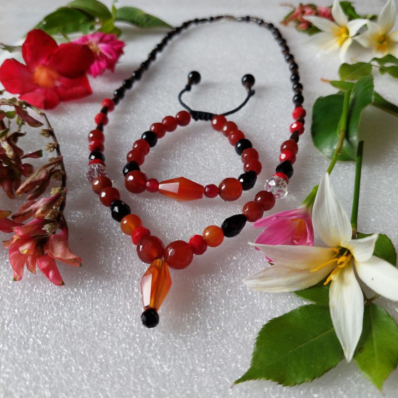 GELANG KALUNG 1 set LILIS LAMIANG ASLI 2 CM