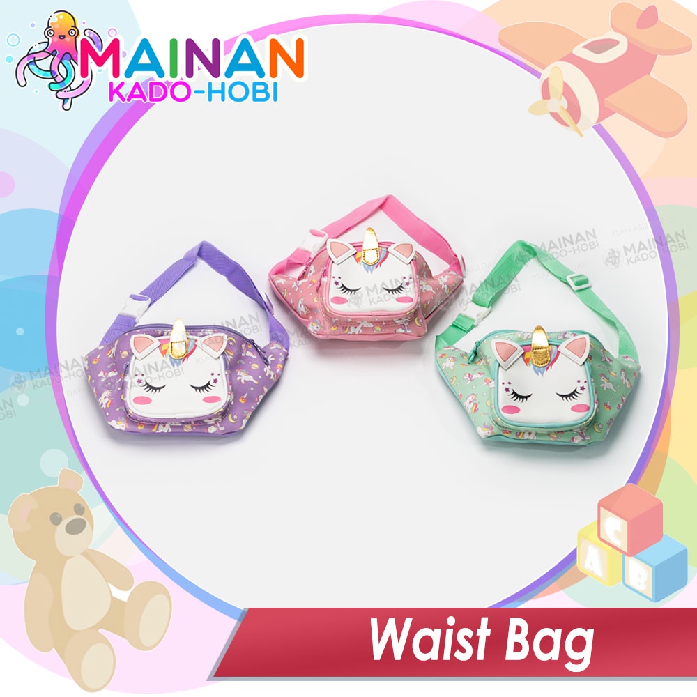 READY PROMO TAS SELEMPANG ANAK KARAKTER PEREMPUAN LAKI USIA 5-7 TAHUN