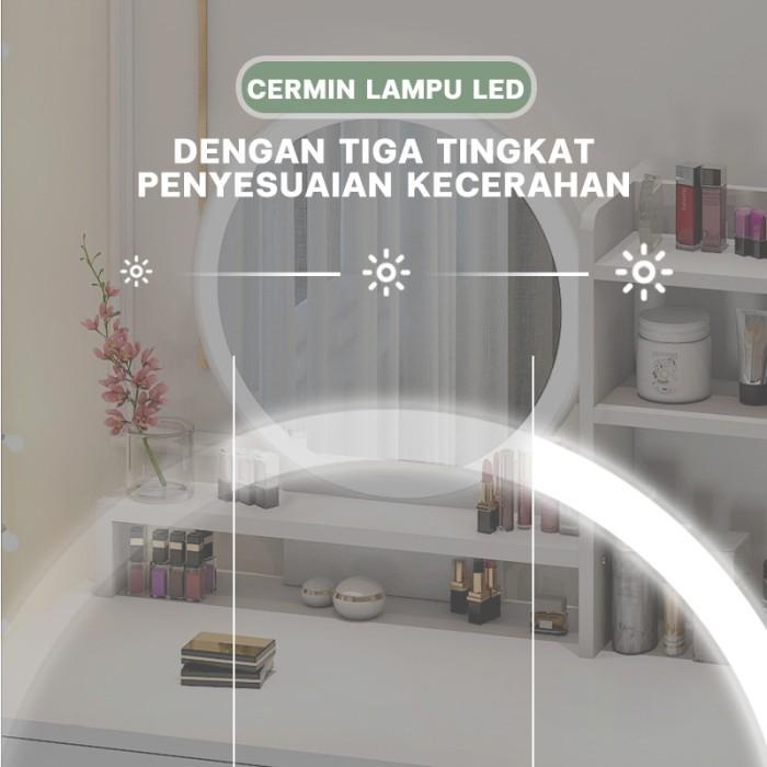 meja hias kecil estetik untuk kamar murah aesthetic tolet meja rias Best Seller