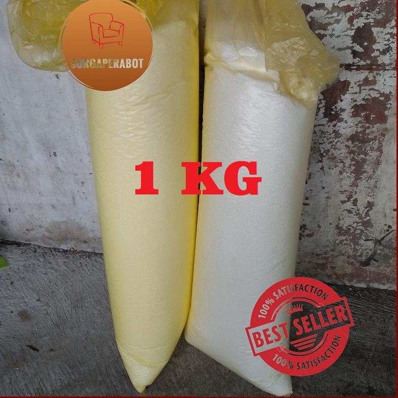 

[EM774] Sterofoam butir 1 kg putih Styrofoam butiran kacang Sterofom bean bag isi boneka hadiah dll ➾COD