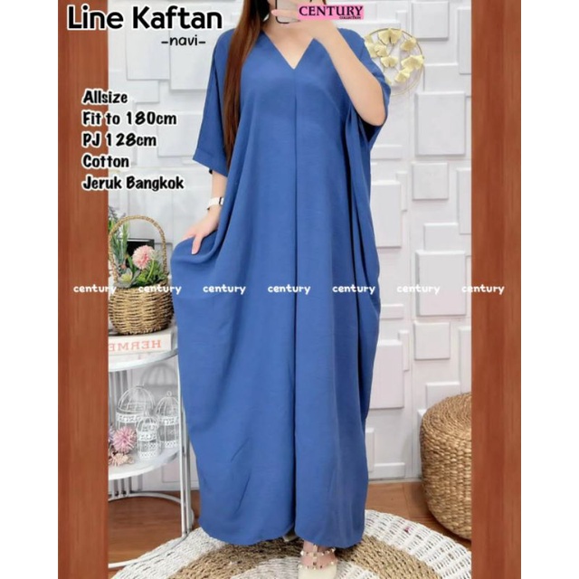 LINE KAFTAN • Bahan Cotton Jeruk Bangkok