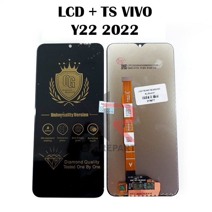 LCD VIVO Y22 2022 FULLSET TOUCHSCREEN