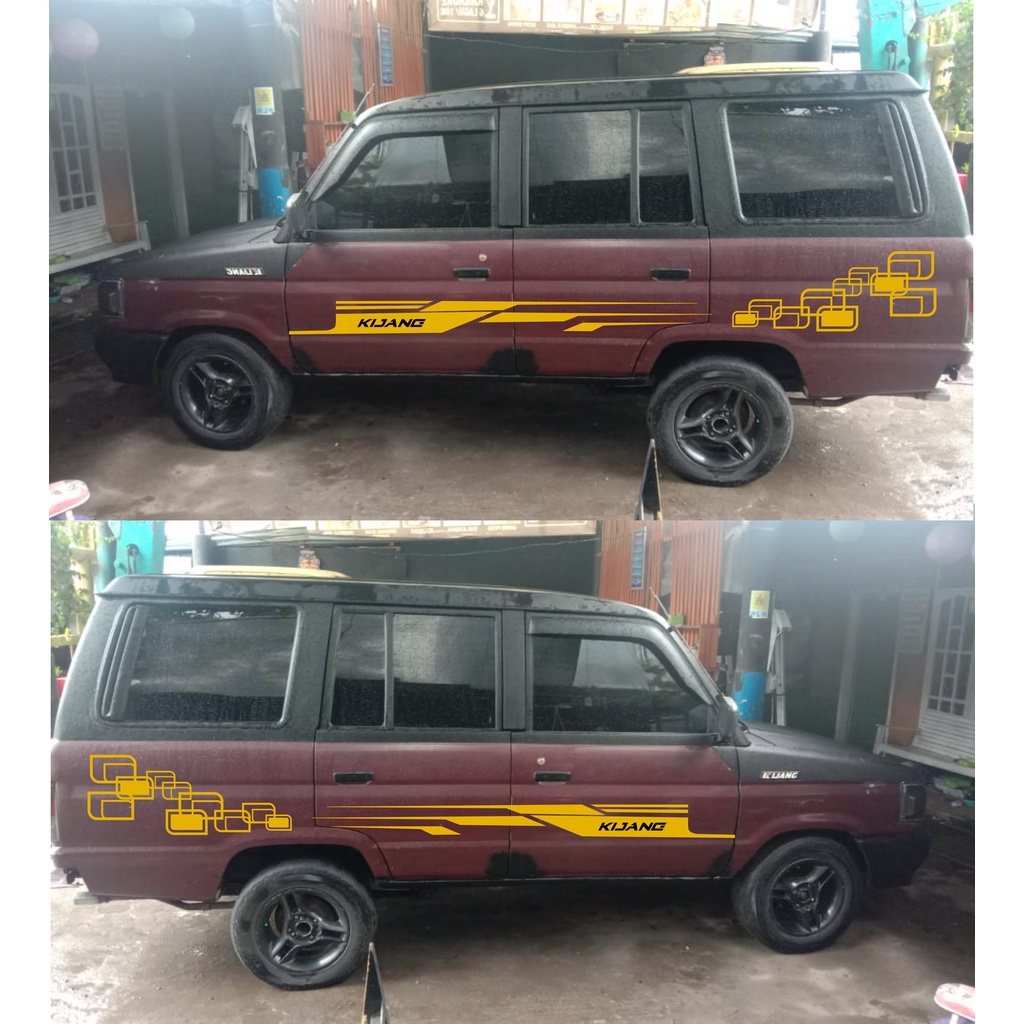 Stiker Cutting Mobil Kijang Super Sticker Mobil Kijang Super Lis Body Samping Stiker Cutting Mobil U