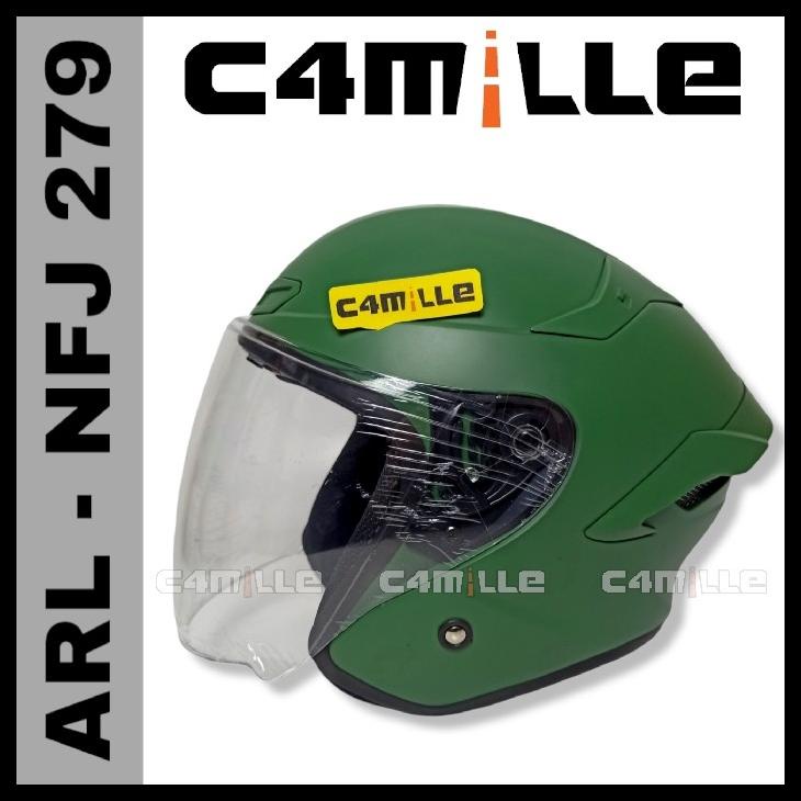 Helm Arl Nfj Kairoz 279 Solid Single Visor Half Face Sni