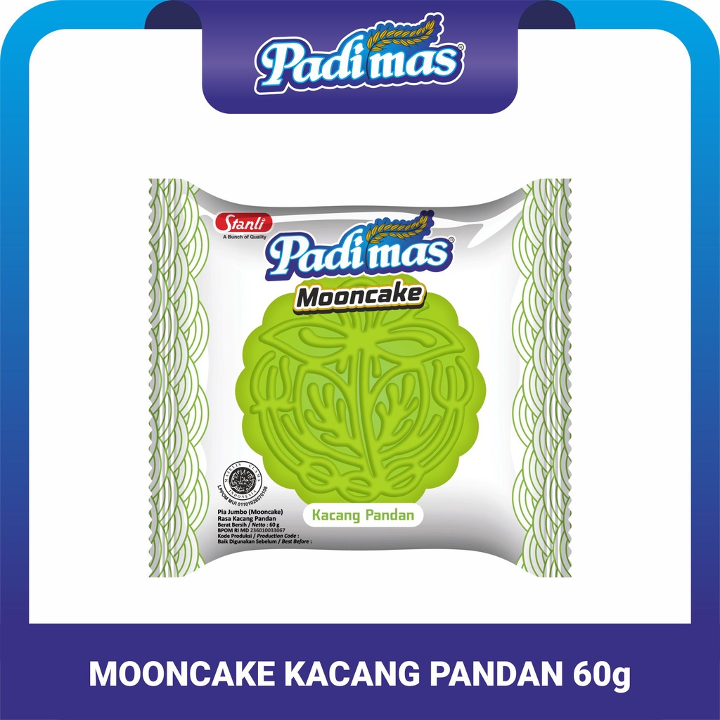 Padimas Mooncake (Kue Pia - Kue Bulan) Kacang Pandan 60g