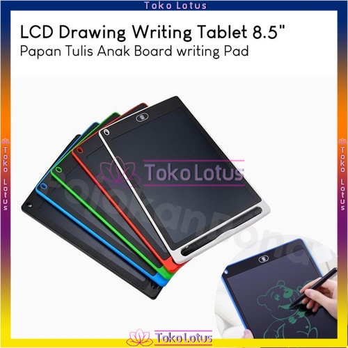 LCD Writing Tablet Portable Ukuran 8.5 Inch / 4.4 Inch Free Stylus Untuk Menggambar / Catatan Anak-Anak Maupun Dewasa