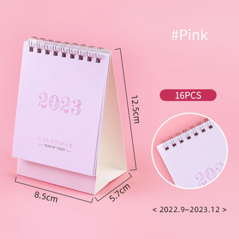 Timekey2023mini Chic Calendar Daily Organizer Jadwal Desktop Planner Bulanan Agenda Tahunan Untuk Dekorasi Rumah Dekorasi Meja Kantor Alat Tulis S1W5