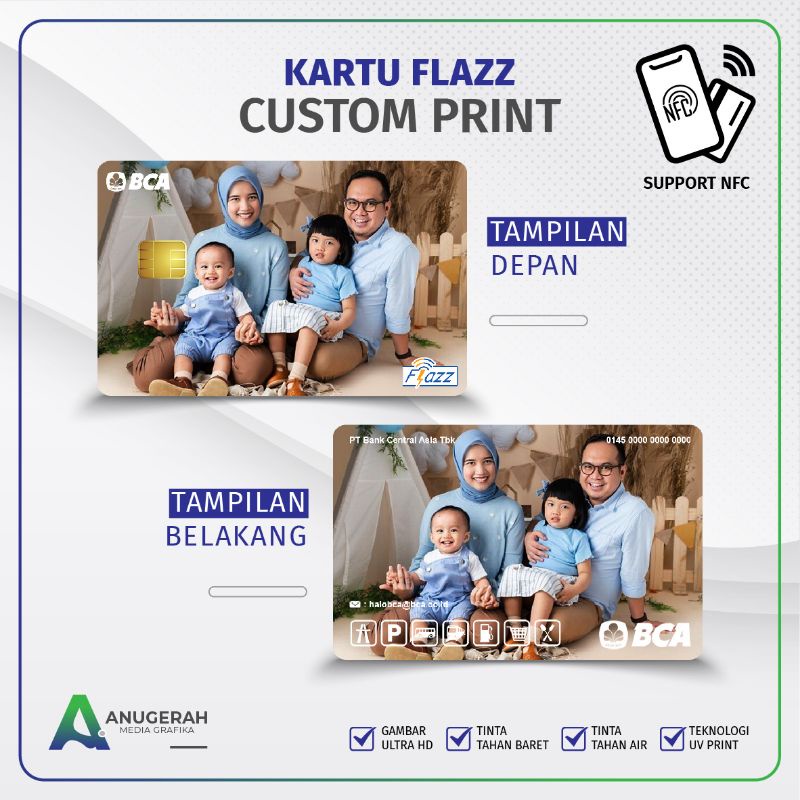 Kartu Flazz BCA Gen 2 Custom Print