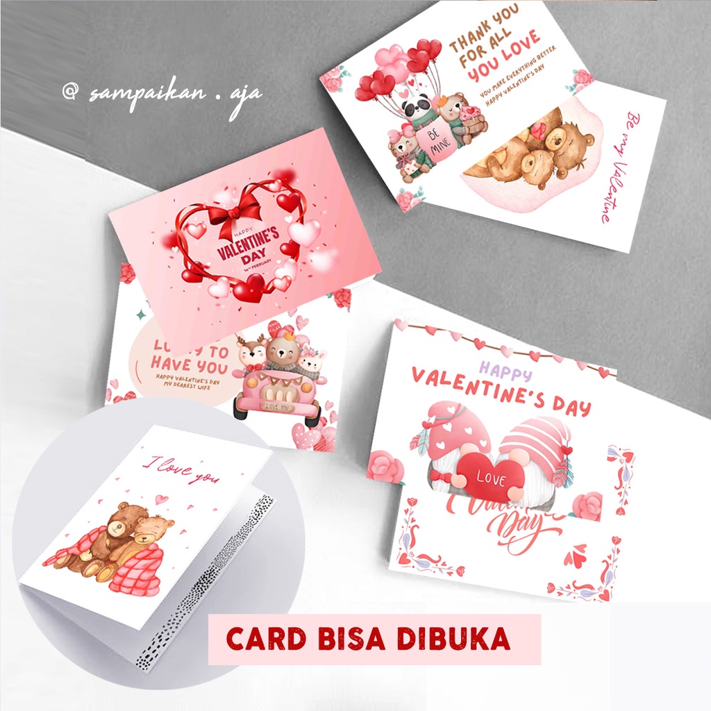 Jual Kartu Ucapan I Love You L Greeting Card I Love You Valentine Love Couple Kartu