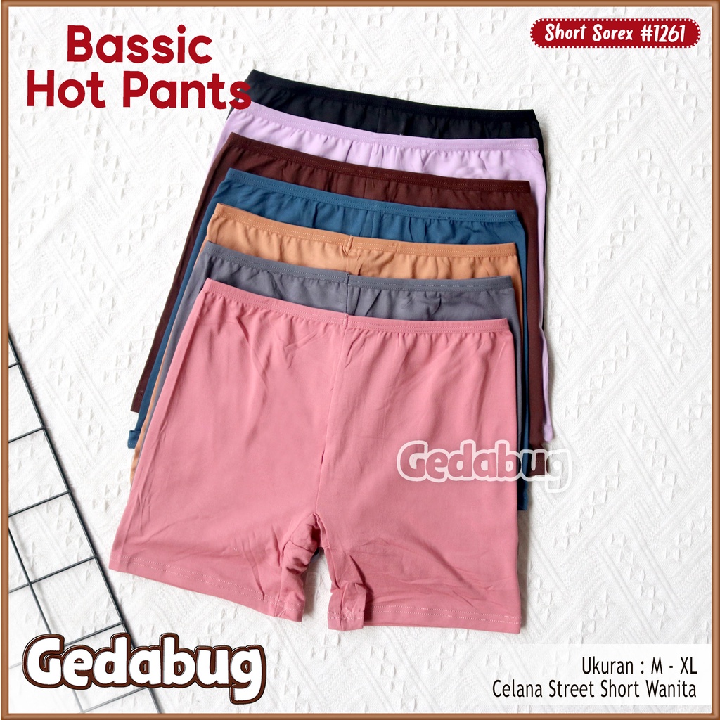 3 Pcs - CD Cewek Boxer Super Soft Basic Hot Pants Sorex 1261 Daleman wanita Supersoft | Gedabug