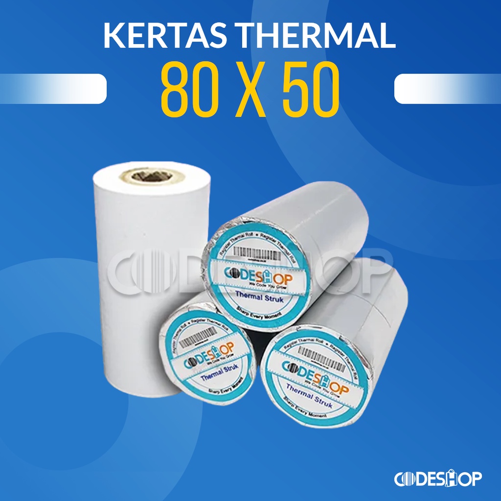 Kertas Kasir 80x50 Kertas Thermal Paper Thermaroll 80 MM X 50 M