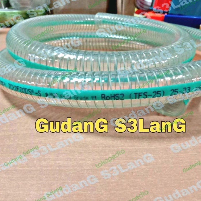 SELANG KAWAT SPIRAL TOYOX UK 1IN TOYOFOOD-S SPRING FOODGRADE MAKANAN