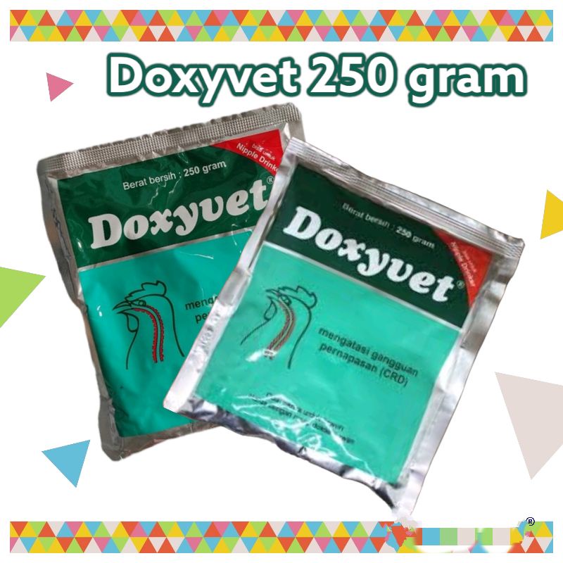 Doxyvet 250 gram obat CRD pilek ayam bebek