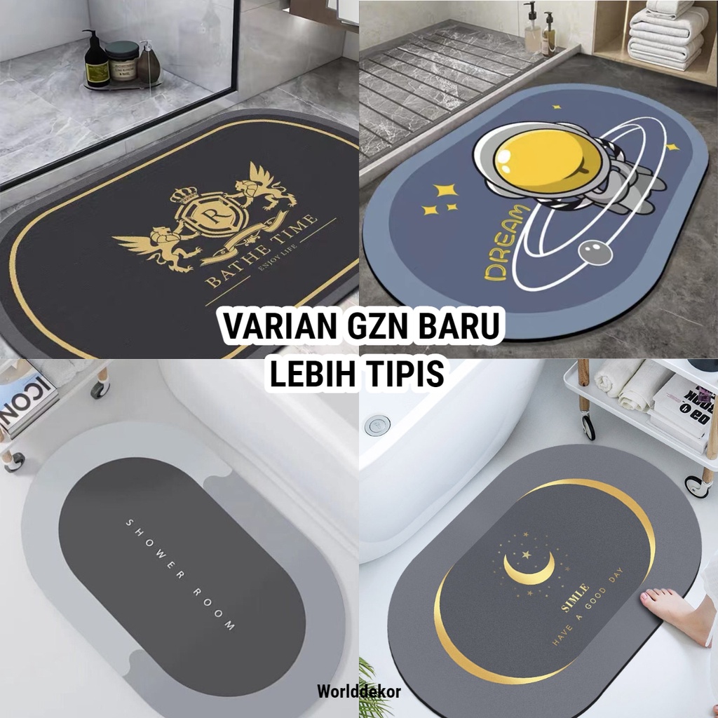 Keset Murah Bahan Premium GZN Anti Slip dan Anti Bau - Worlddekor