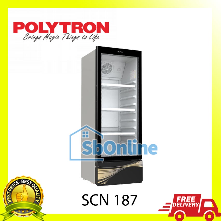 POLYTRON Showcase Fastcool Borderless 230 Liter SCN 187