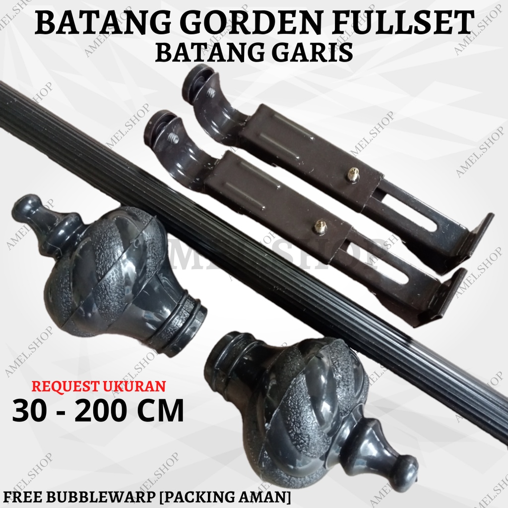 BATANG GORDEN FULLSET BATANG / REL GARIS 30 - 200 CM