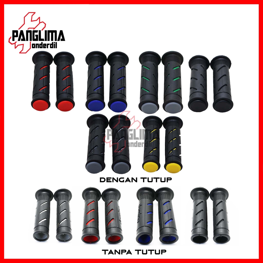 Handgrip Sisik Domino Handle-Hand Grip-Fat-pad Assy-Handfat-Handpad-Handlegrip Garis Motor Variasi Universal-Untuk Semua Jenis Motor