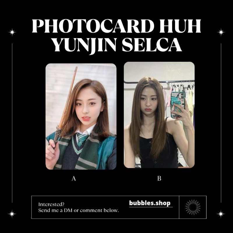 PHOTOCARD UNOFFICIAL YUNJIN LE SSERAFIM SELCA