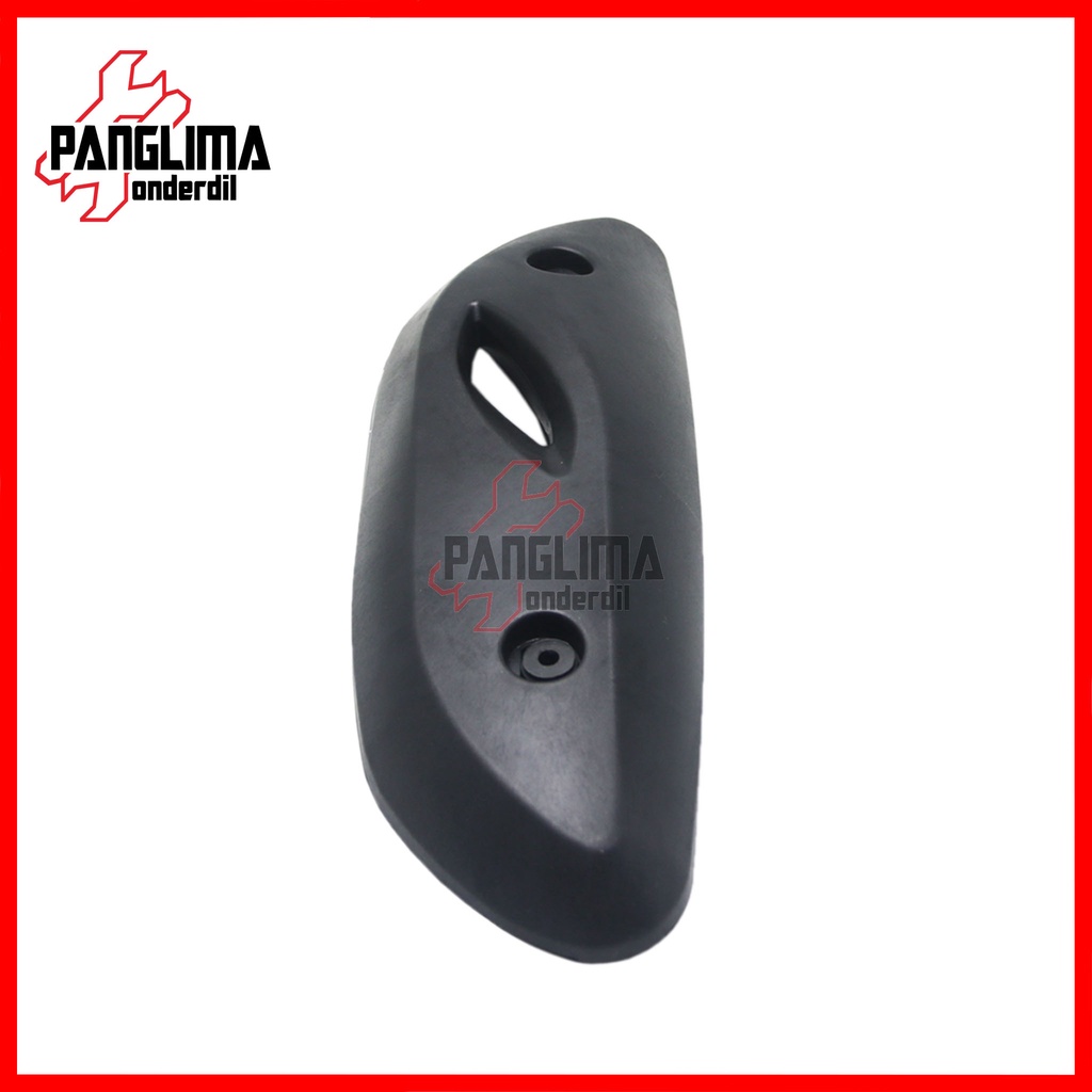 Pelindung Knalpot New Scoopy eSP LED 2021 K2F 2021 Hitam Cover Tutup Penutup Tameng Kenalpot Muffler Exhaust