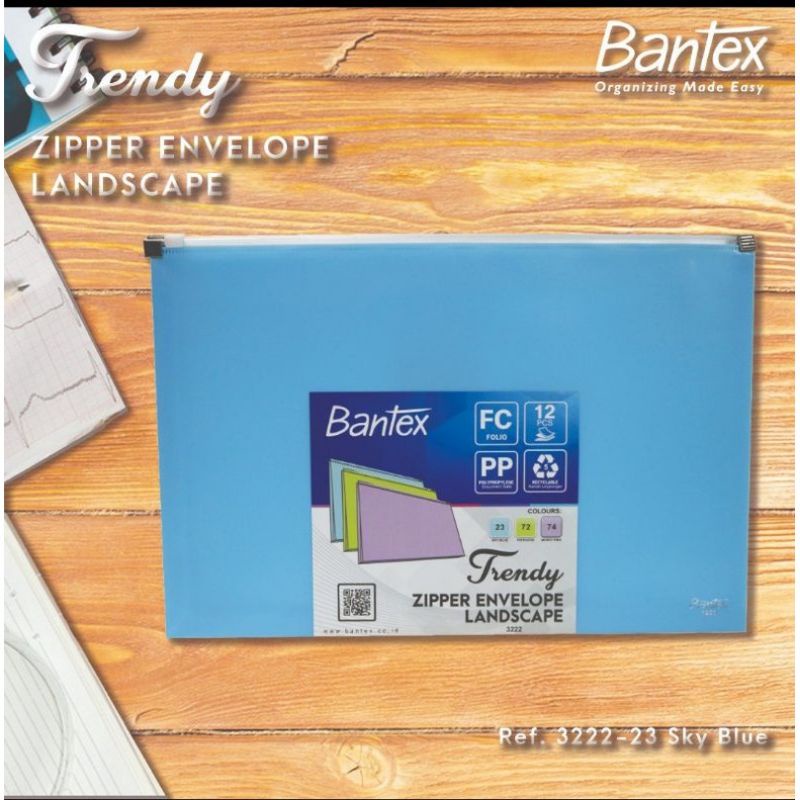 

ZIPPER BAG ENVELOPE LANDSCAPE TRENDY 3222 MAP PLASTIK FRESH COLOR