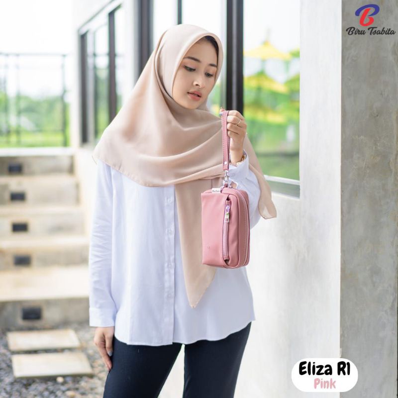 Biru Tsabita, Eliza R1 Dompet Wanita Panjang 2 resleting