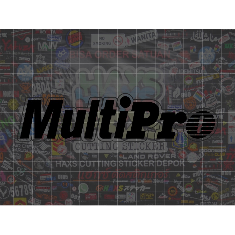 Cutting Sticker Multipro V2 Ukuran 25 cm untuk kompresor